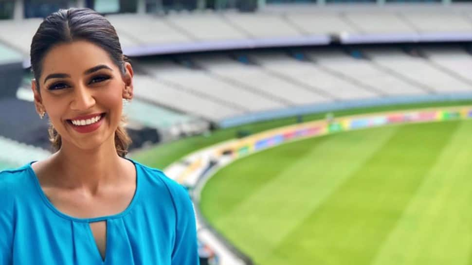 Sanjana Ganesan has a special connection with the IPL franchise KKR. (Source: Twitter)