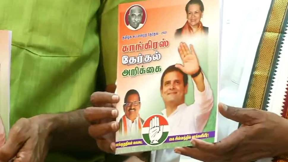 Congress releases manifesto for Tamil Nadu Assembly election 2021, promises government jobs for youth, tax exemption for startups  