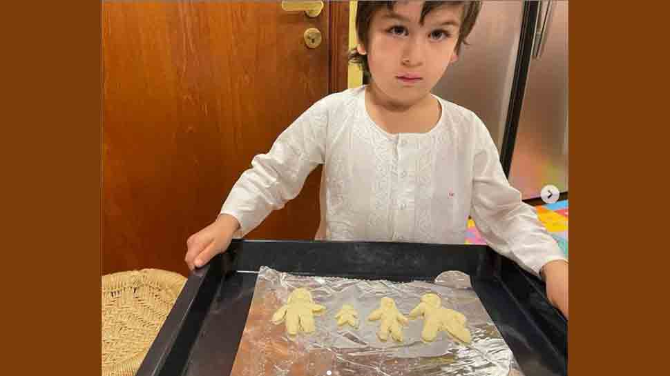 Kareena Kapoor, Saif Ali Khan&#039;s son Taimur Ali Khan turns chef, bakes cookies shaped up like Pataudi members