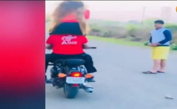 Fine of Rs 11000 slapped on &#039;Bullet Girls&#039;, stunt video went viral on social media