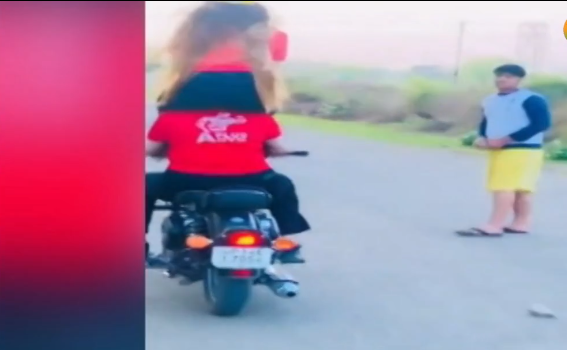Girls Bullet Rally Fine of Rs 11000 slapped on 'Bullet Girls', stunt video went viral on ...