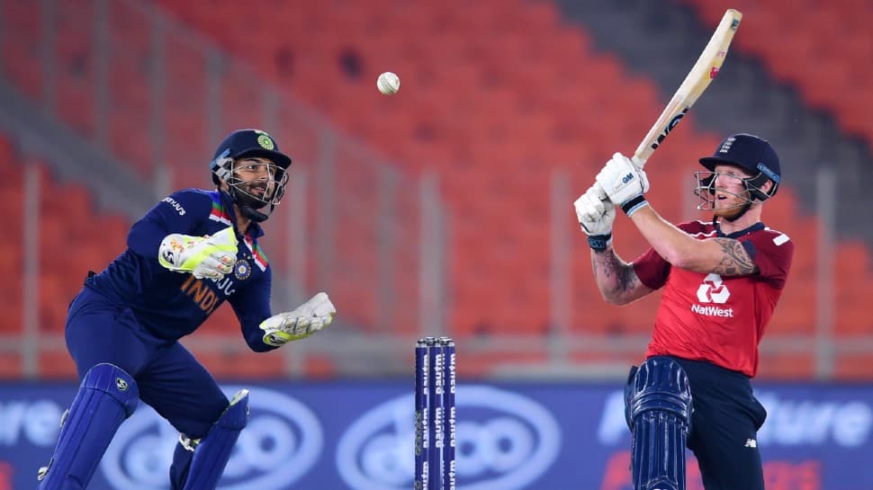 England all-rounder Ben Stokes top-scored for his side in the 4th T20 against India in Ahmedabad. (Photo: PTI)