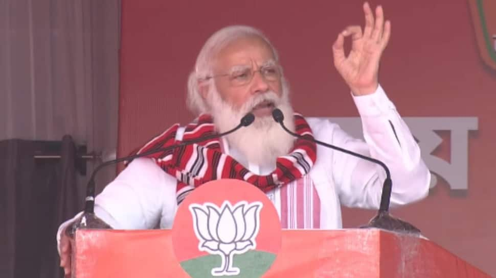 It is decided that Assam will get &#039;doosri baar, BJP sarkar&#039;, says PM Narendra Modi in Bokakhat 