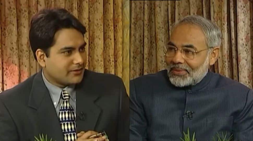 PM Narendra Modi&#039;s 20-year old interview with Zee News Editor-in-Chief Sudhir Chaudhary - Watch