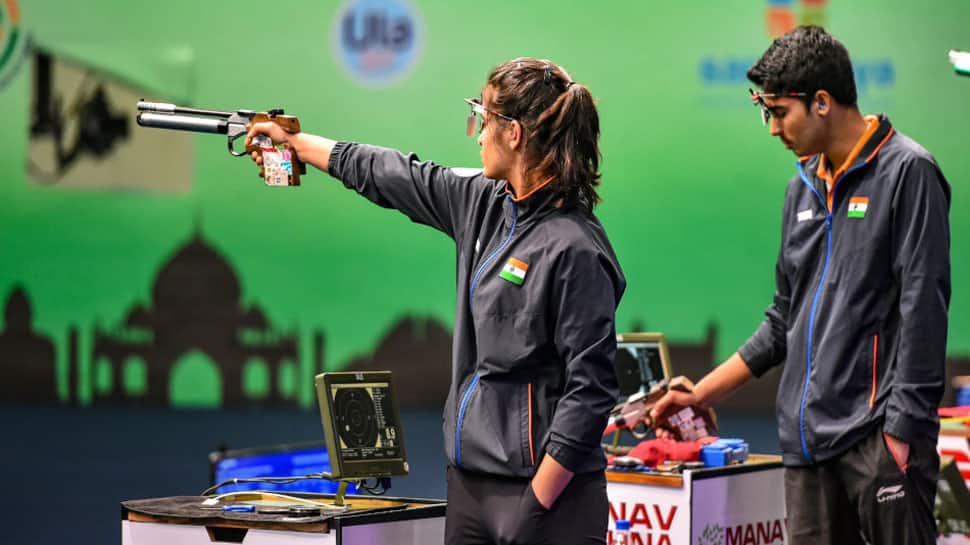 Dominant India win both men&#039;s and women&#039;s 10m air pistol team gold medals