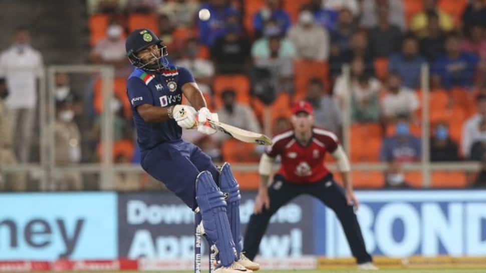 Rishabh Pant in action during 1st T20I.