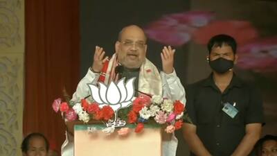 Amit Shah started his address with an attack on Congress