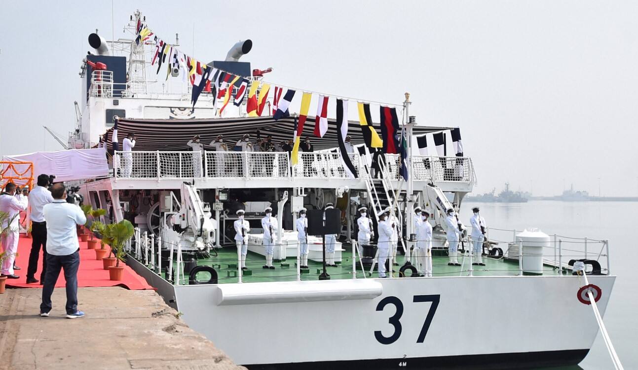 Indian Coast Guard ship 'Vajra' commissioned to strengthen coastal ...