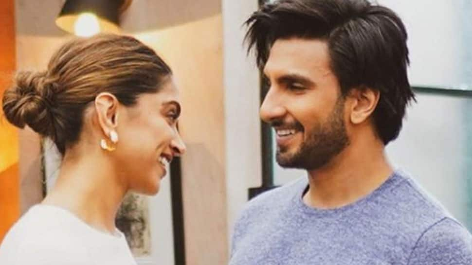 Ranveer Singh drops loved-up pictures with wifey Deepika Padukone, actress calls him &#039;too handsome&#039; 