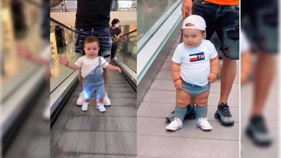 Meet this cute kid who is not less than a fashion model- Watch video