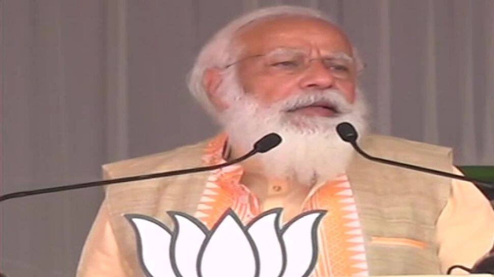 People of Assam have shown ‘red card’ to Congress-led alliance, says PM Narendra Modi