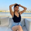 Suhana Khan sizzles in a low cut black top