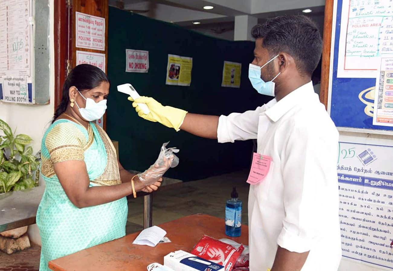 In Puducherry, the voter turn out was recorded at 81.60%x