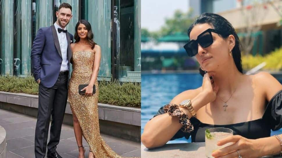 RCB all-rounder Glenn Maxwell's partner Vini Raman (left) and MI all-rounder Hardik Pandya's wife Natasa Stankovic. (Source: Instagram)