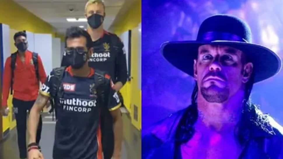 &#039;RCB ready for WrestleMania&#039;: Yuzvendra Chahal, Kyle Jamieson imitate The Undertaker&#039;s iconic slow walk - WATCH