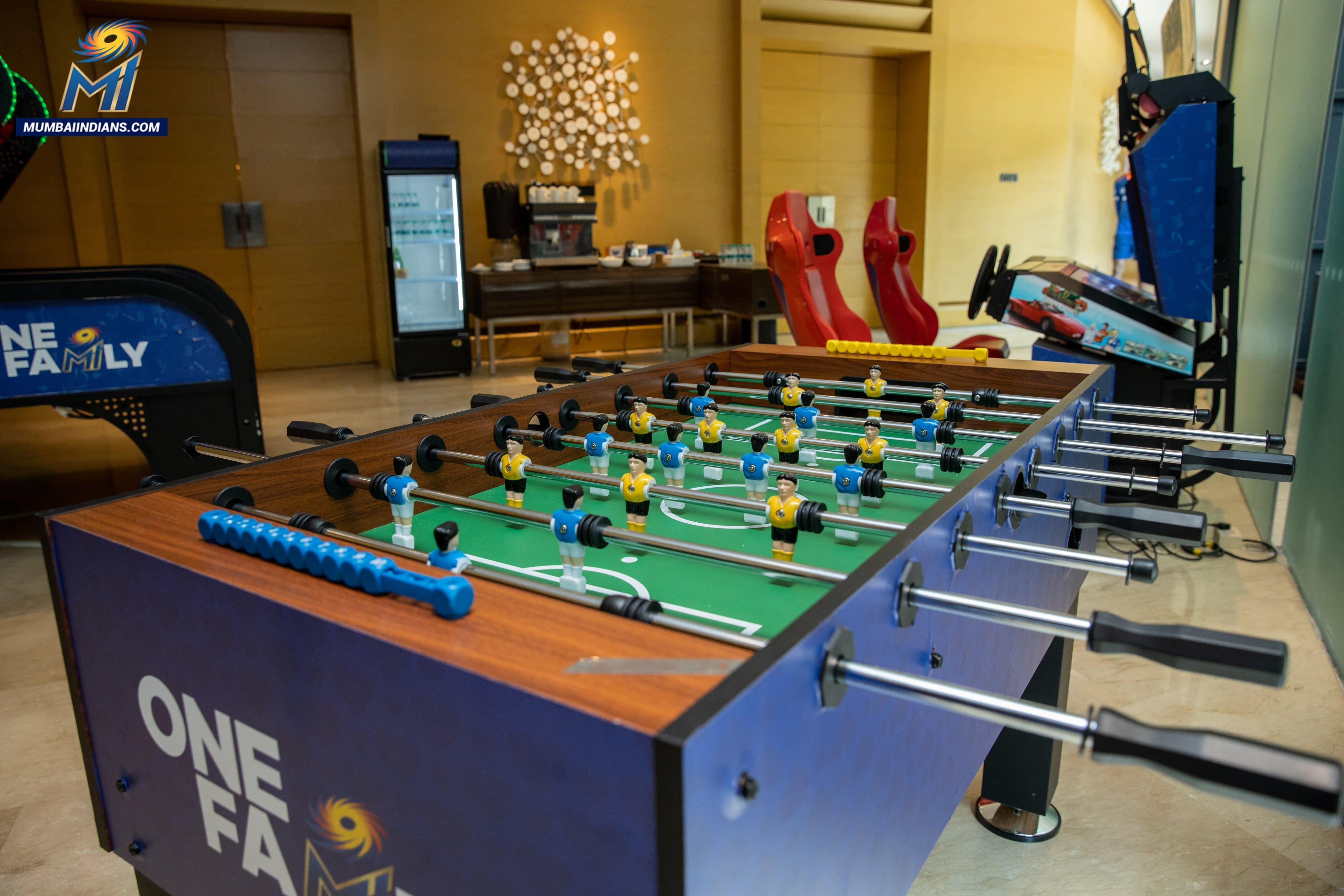 A foosball table in the Mumbai Indians team hotel in Chennai. (Photo: Mumbai Indians)