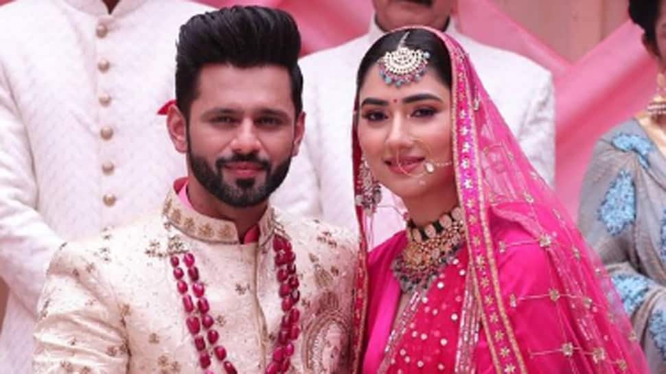 Rahul Vaidya and girlfriend Disha Parmar got married? Check their viral wedding pics