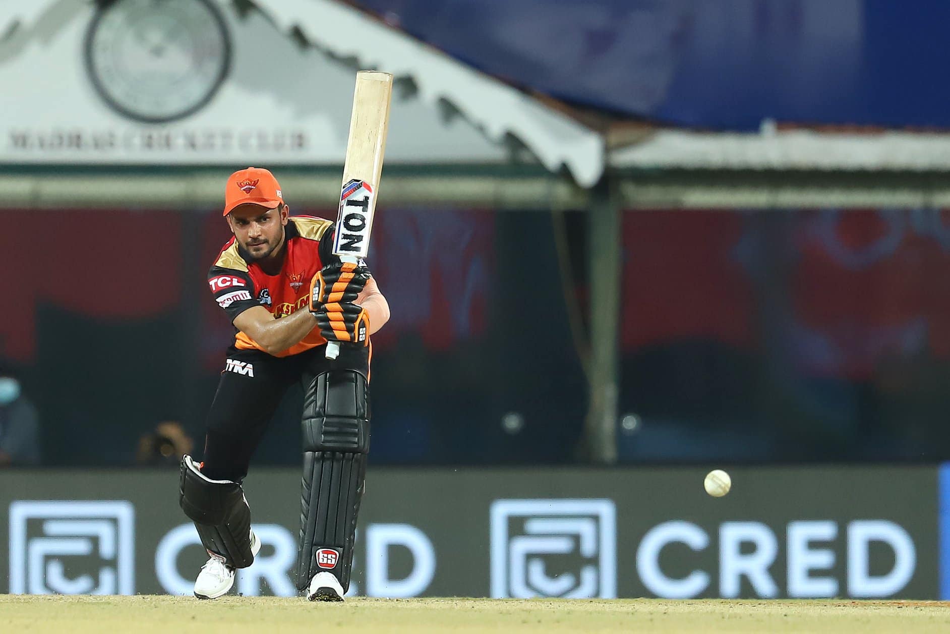 Sunrisers Hyderabad batsman Manish Pandey en route to scoring an unbeaten 61 against Kolkata Knight Riders in Chennai. (Photo: IPL)