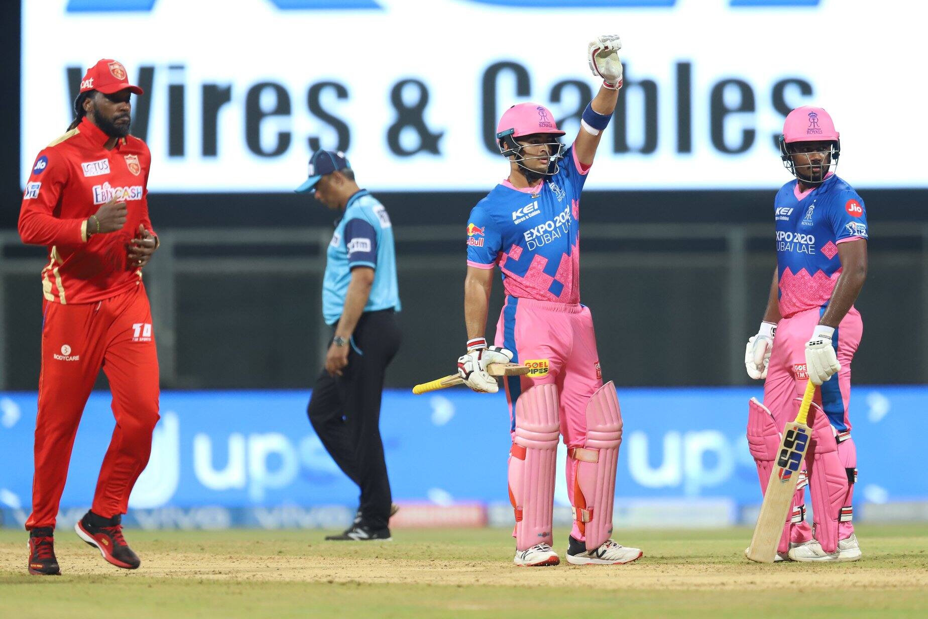 Rajasthan Royals' Riyan Parag and Sanju Samson put on an important partnership to keep their team in the hunt against Punjab Kings in Mumbai. (Photo: IPL)