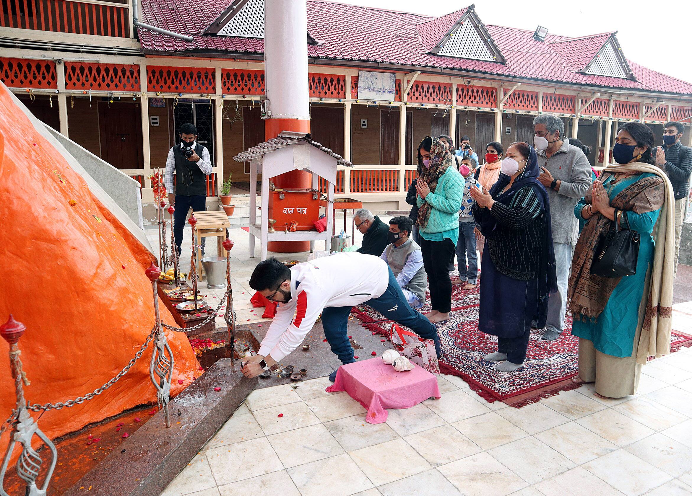 Chaitra Navrtari celebration at Sharika Temple, Kashmir