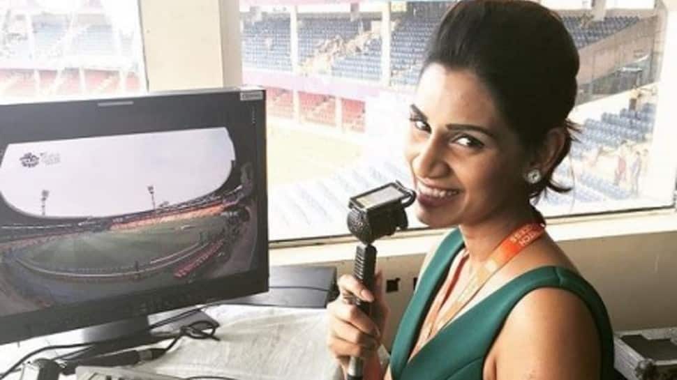 IPL 2021: Jasprit Bumrah&#039;s wife Sanjana Ganesan enjoys &#039;fun day at work&#039; ahead of MI vs KKR clash, see pic