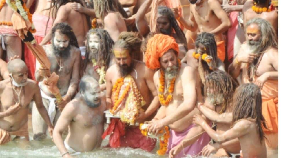 Devotees in Kumbh amid COVID-19 scare