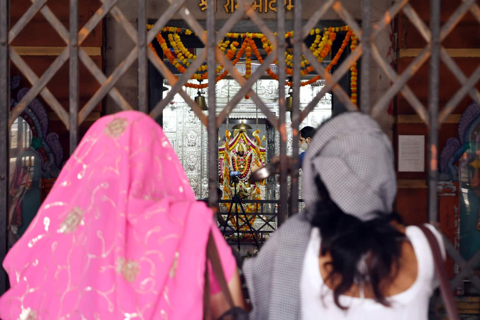 Devotees at Ram Temple on Maha Navmi in Mumbai