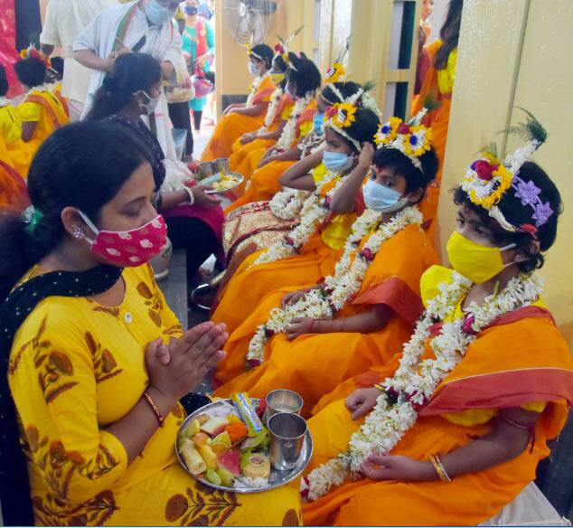 Kumari Puja performed on Ram Navami festival, Kolkata