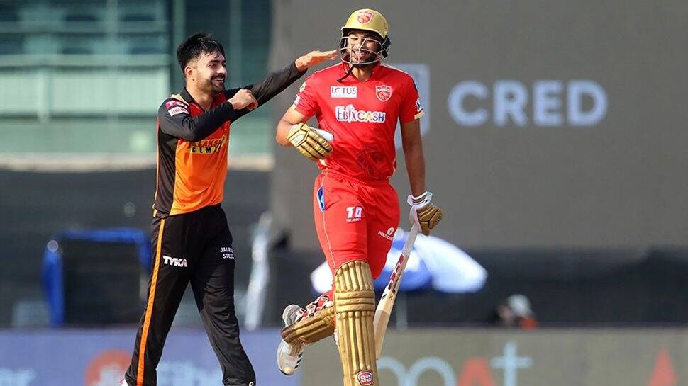 SRH vs PBKS: Shahrukh Khan and Rashid Khan in action