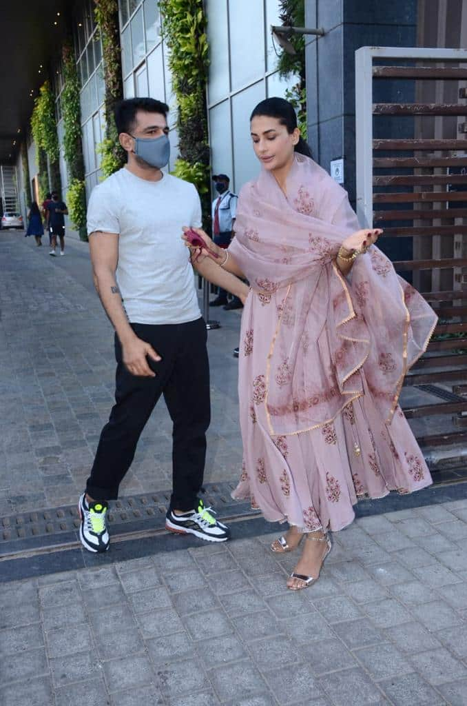 The duo step out to celebrate Pavitra's birthday