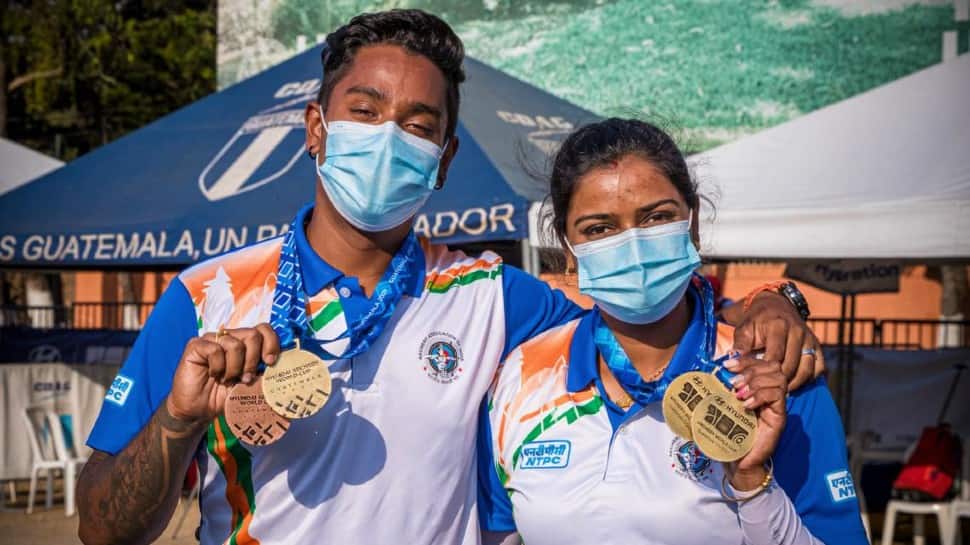 Archer couple of Deepika Kumari and Atanu Das shoot triple gold as India finish with four medals