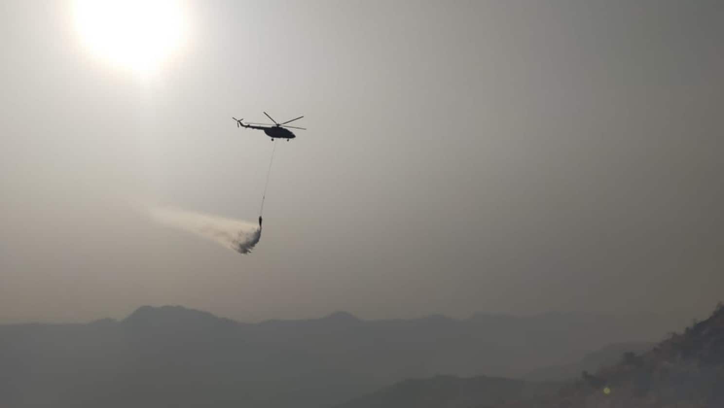IAF helping in dousing forest fire
