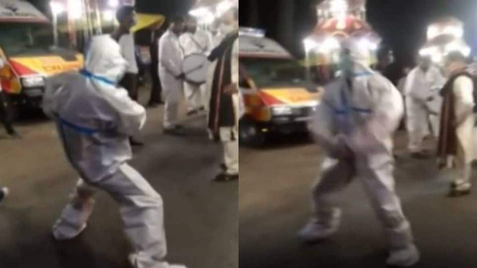 Uttarakhand ambulance driver in PPE kit breaks into a jig at a ‘baarat’, spreads cheer all around - Watch