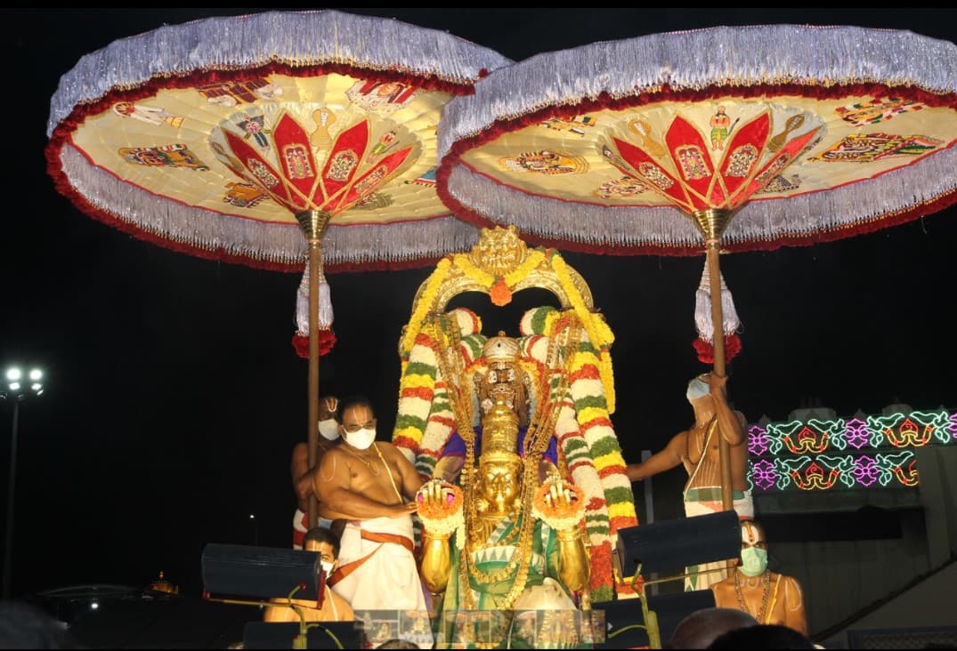 POURNAMI GARUDA SEVA IN TIRUMALA