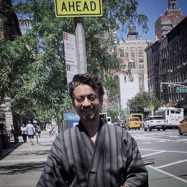 Irrfan Khan wearing a Kimono