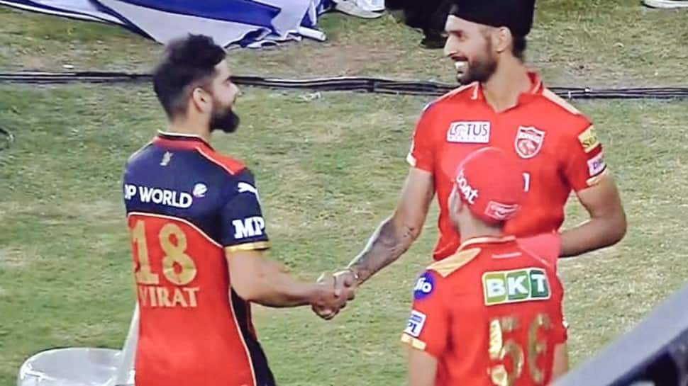 IPL 2021 PBKS vs RCB: Virat Kohli congratulates Harpreet Brar with pat on the back, video goes viral – watch