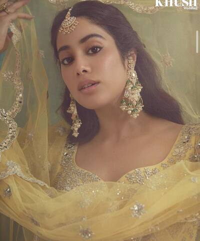 Janhvi Kapoor stuns in bridal outfits
