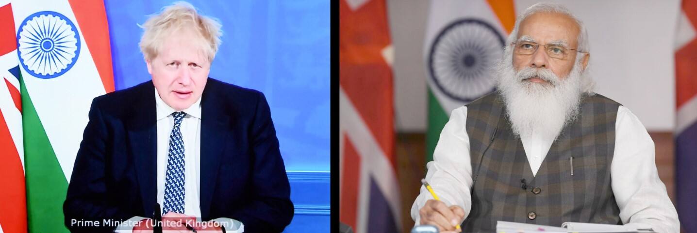 Narendra Modi-Boris Johnson hold a virtual summit Narendra Modi-Boris Johnson hold a virtual summit