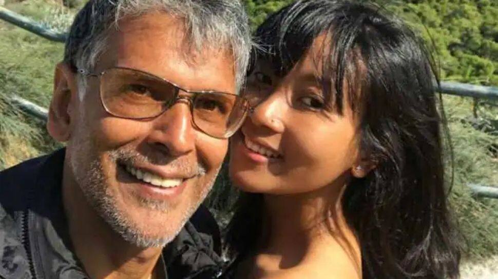 Milind Soman&#039;s throwback pic in black spandex shorts gets a cheeky comment from wife Ankita Konwar!