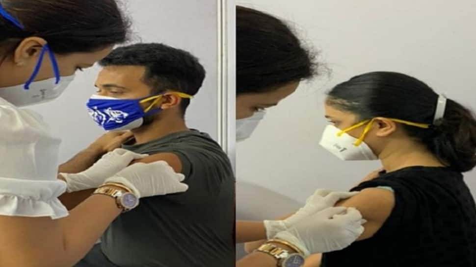 COVID-19: Ajinkya Rahane, wife Radhika receive first dose of vaccine ahead of WTC final