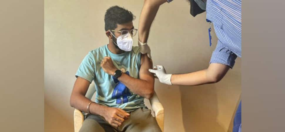 Team India and Mumbai Indians pacer Jasprit Bumrah receives first dose of COVID-19 vaccine