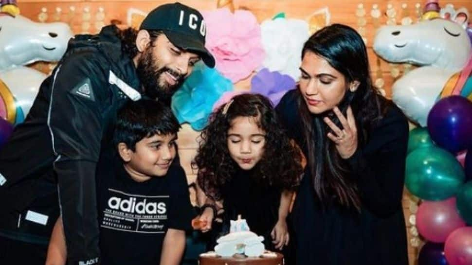 Allu Arjun finally reunites with kids after testing COVID negative, shares an emotional video!