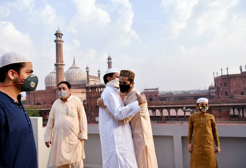 People celebrate Eid-ul-Fitr in Delhi