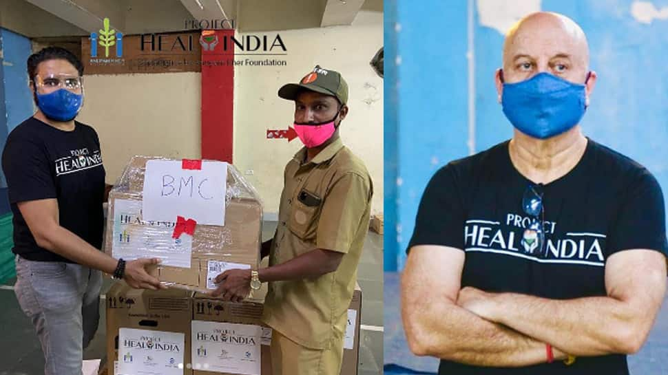 Anupam Kher&#039;s &#039;Project Heal India&#039; donates oxygen concentrators, BiPAP machines to BMC as COVID relief contribution