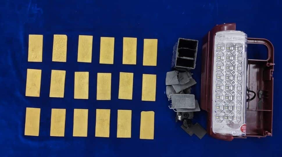 Chennai: Sharjah-returnee carries 18 gold plates worth Rs.1.18 crore in LED light, arrested