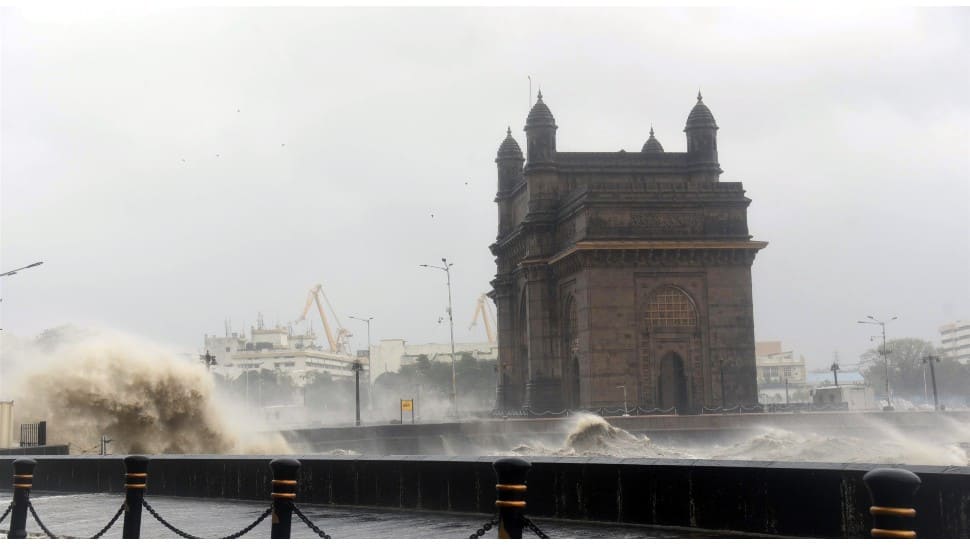 The sea got rough as the cyclone passed Mumbai