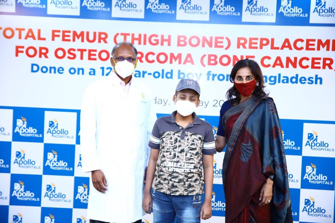 Doctors replace thigh bone of 12-year-old cancer patient, kid resumes walking, climbing