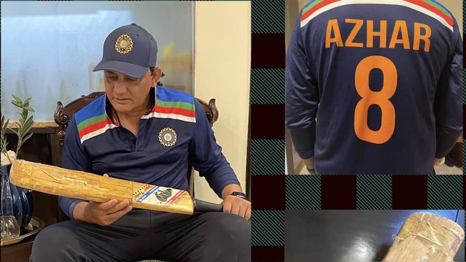 Nostalgic! Mohammad Azharuddin shares photo of bat with which he ...