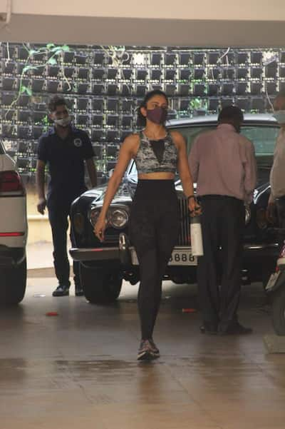 Rakul Preet Singh spotted in black athleisure