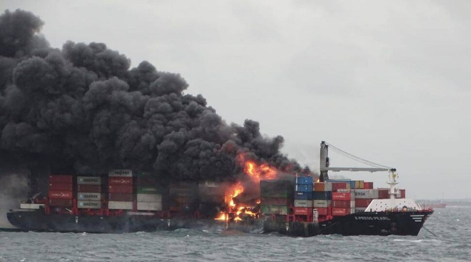 Ship fire off Colombo: Indian Coast Guard rushes assets, more on standby 